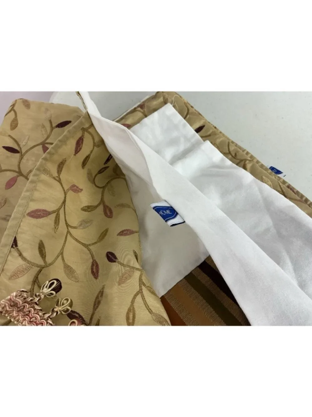 RLF Silk Valance French Floral Style Set of 4